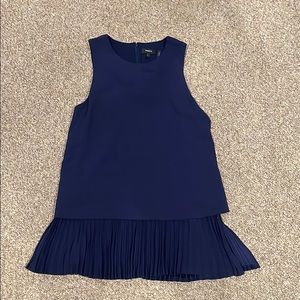 Theory Anastaza Pleated Hem Top